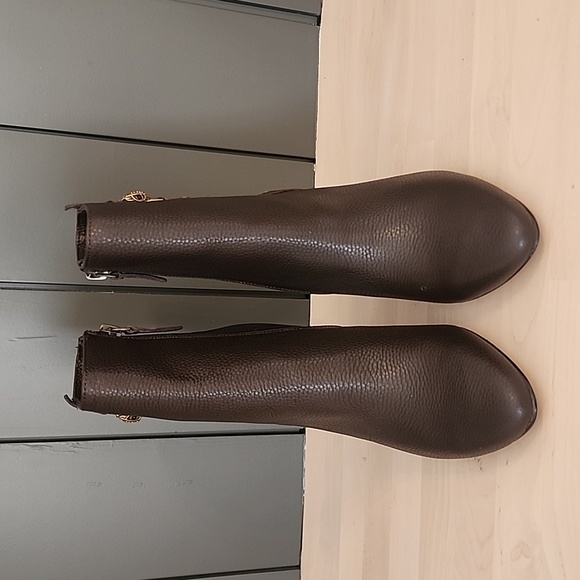 New Kurt Geiger London Shoreditch High Heel Leather Ankle Boots - Picture 3 of 8